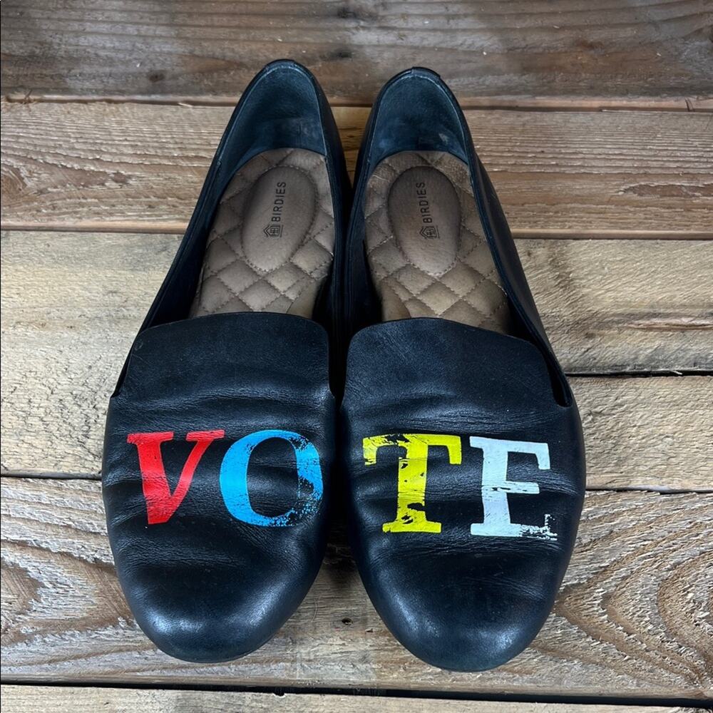 Birdies Women's Black Limited Edition Vote Loafers - Black - 10